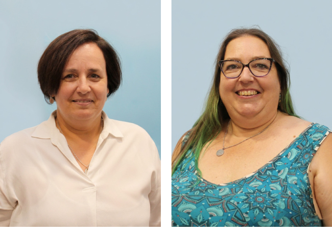 Pilar Sola, izquierda, y Sonia Ropero, derecha, encabezan las dos candidaturas a la Junta de Gobierno de COENAV